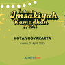 Jadwal Imsak dan Buka Puasa di Kota Yogyakarta Hari Ini, 21 April 2022