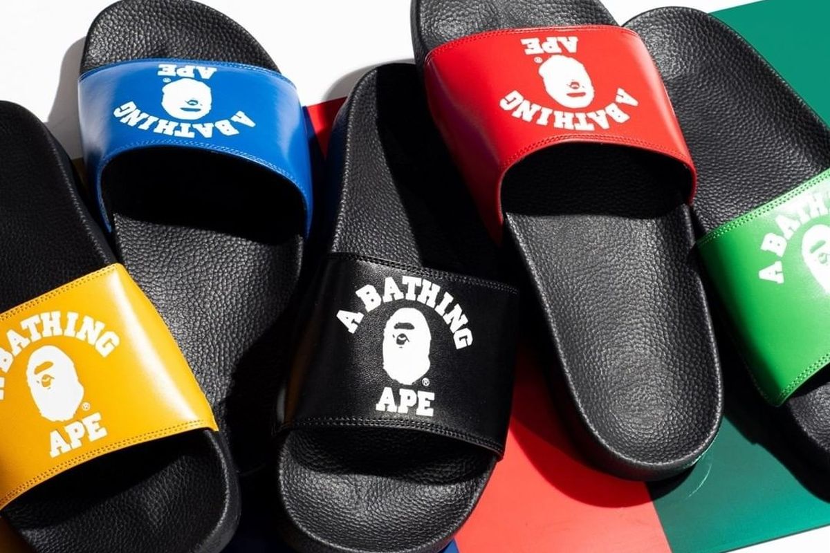 BAPE College Slide Sandals.