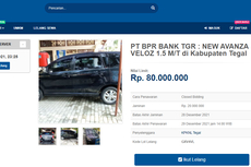 Lelang Avanza Veloz Tahun 2012, Limit Rp 80 Juta