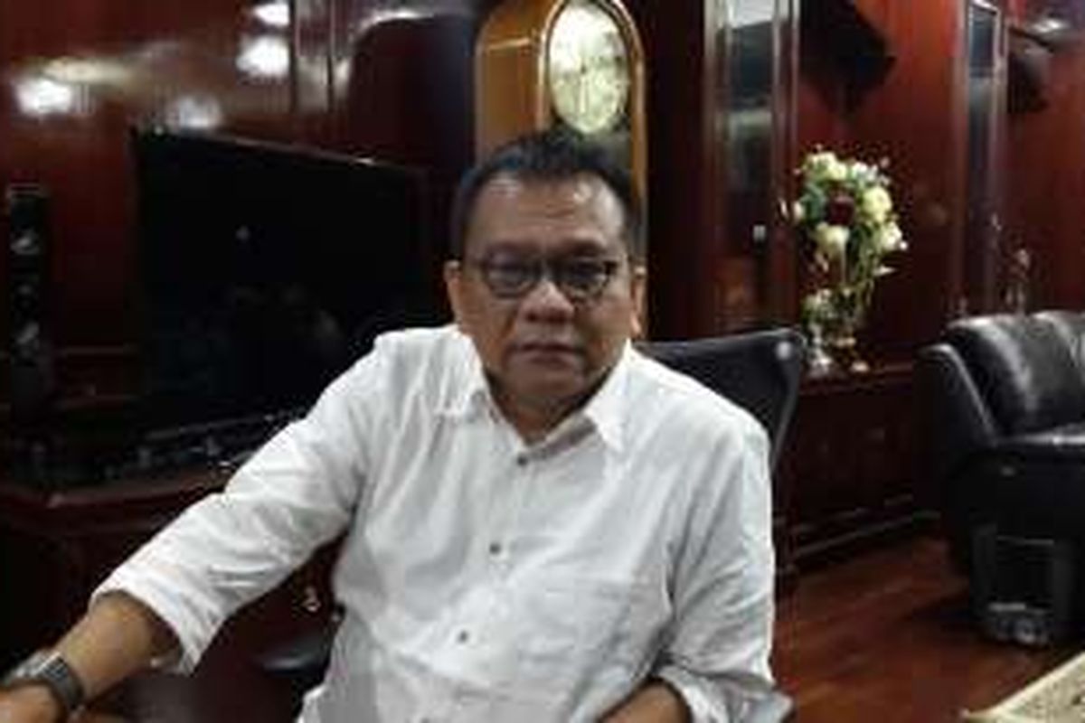 Wakil Ketua DPRD DKI Muhammad Taufik di ruangannya, lantai 9 Gedung DPRD, Jalan Kebon Sirih, Jakarta Pusat.