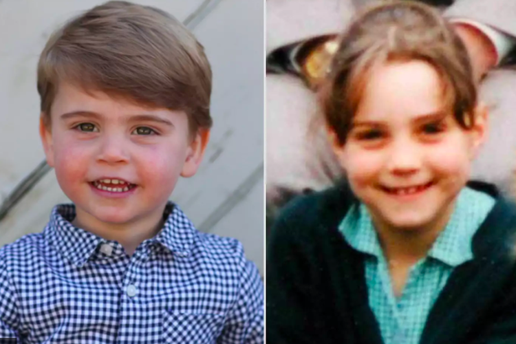 Pangeran Louise dan Kate Middleton sewaktu kecil