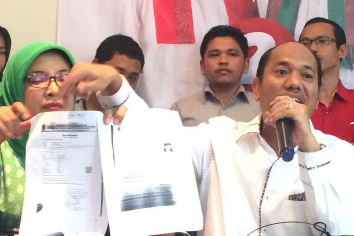 Wakil Ketua Bidang Hukum DPP PDI Perjuangan, Sirra Prayuna, memaparkan sejumlah dugaan pelanggaran Pilkada Banten di Kota Tangerang, Tangerang, Rabu (22/2/2017).