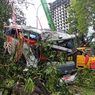 Bus Magelang-Surabaya Pecah Ban di Solo, Tabrak Pembatas Jalan hingga Ringsek