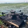 Penyemprotan Pupuk Cair dengan Drone Dikenalkan ke Petani di Ciparay