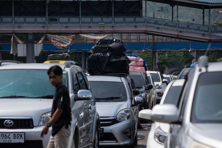 Foto stok: Mudik Pelabuhan Merak.