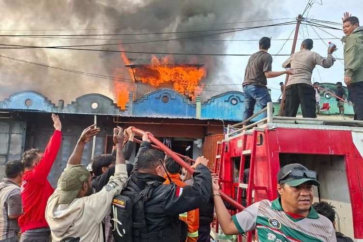 Kebakaran Hanguskan 15 Ruko di Wamena, Kerugian Capai Rp 7 Miliar