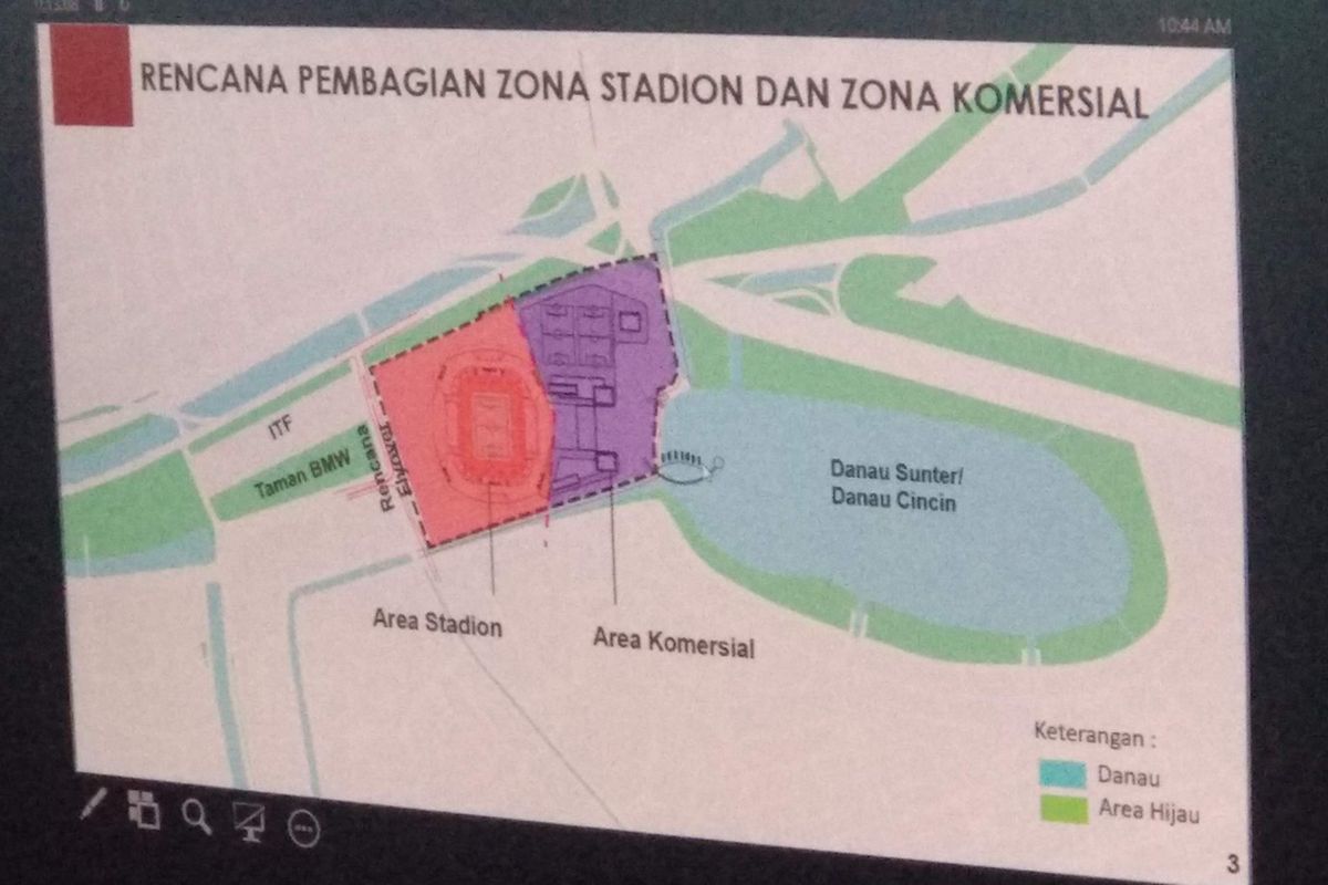 Denah Stadion BMW yang akan dibangun Pemprov DKI