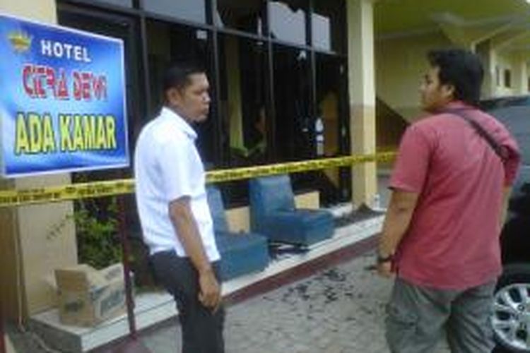  Hotel Citra Dewi, Bandungan, Kabupaten Semarang, Sabtu (15/3/2014) siang diserang puluhan anggota ormas