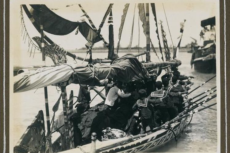 ilustrasi kapal tradisional masa kolonial