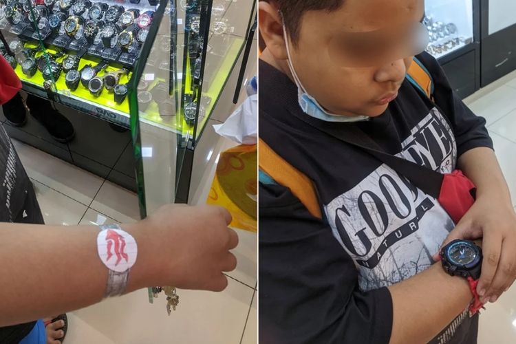 Unggahan seorang pria Malaysia dengan nama akun Facebook Mfa Bob menceritakan ketika dia membelikan jam tangan sungguhan ke seorang bocah, setelah melihatnya hanya memakainya dari kertas.