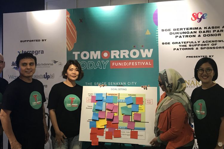 Konferensi Pers Tomorrow Today Fun(d) Festival d Senayan City Jakarta, Kamis (29/11/2018)