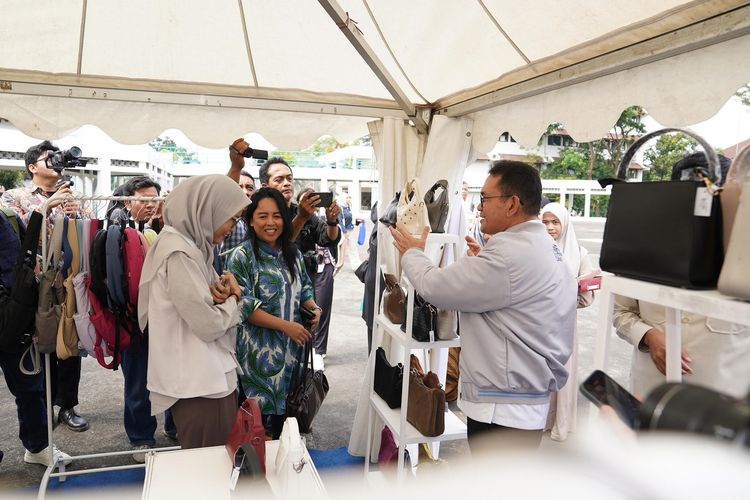 Menteri Perdagangan (Mendag) Budi Santoso dalam acara GASPOL Goes to Campus bertajuk ?Bangga, Bela dan Beli Buatan Indonesia? di Universitas Muhammadiyah Yogyakarta (UMY), Yogyakarta, Jumat, (20/6/2025). 
