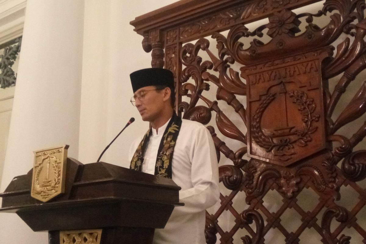 Wakil Gubernur DKI Jakarta Sandiaga Uno