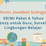 Kunci Jawaban Sulingjar SD/MI Paket A Tahun 2025 untuk Guru, Survei Lingkungan Belajar