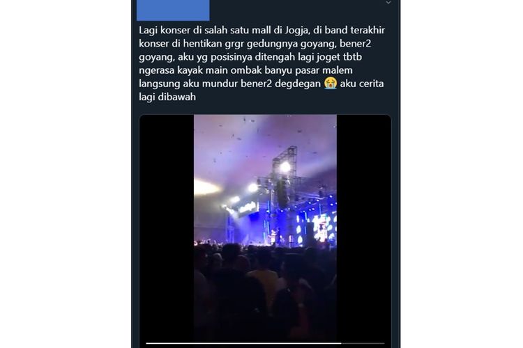 Viral gedung mall disebut bergoyang ketika ada konser musik