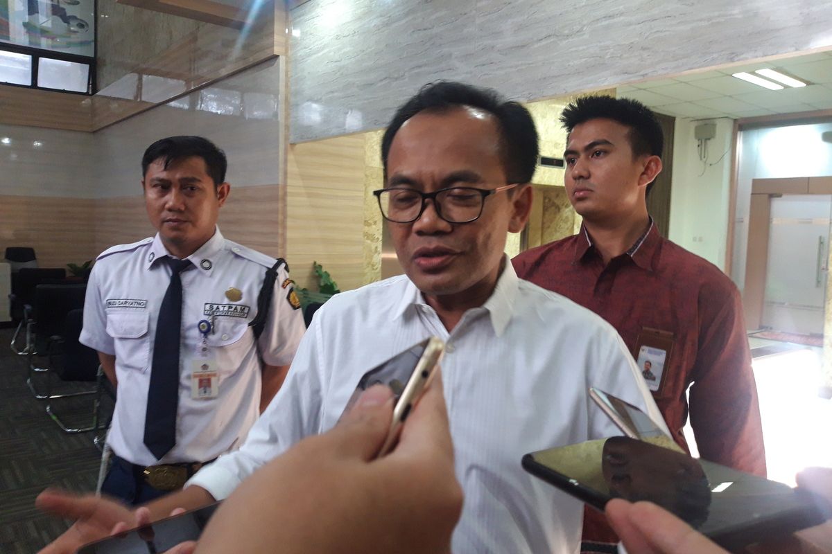 Sekretaris Menteri Koordinator Bidang Perekonomian Susiwijono di Jakarta, Senin (20/1/2020).