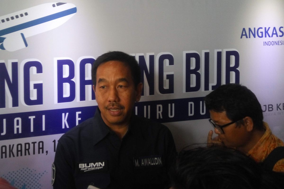 Direktur PT Angkasa Pura (AP) II Muhammad Awaluddin di Jakarta, Selasa (12/11/2018).