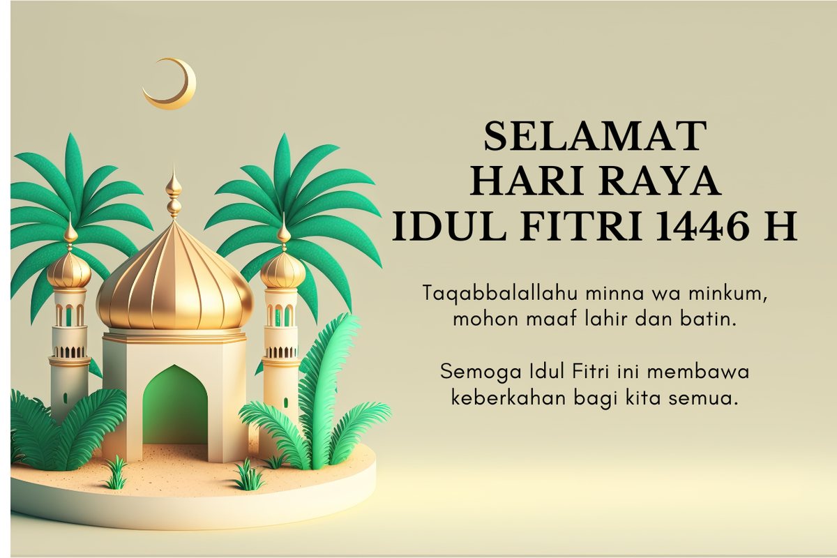 gambar referensi Selamat Hari Raya Idul Fitri 1446 H. 45 Ucapan Selamat Hari Raya Idul Fitri 2025 dalam Bahasa Arab dan Bahasa Inggris