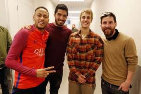 Justin Bieber Unjuk Kebolehan di Markas Latihan Barcelona