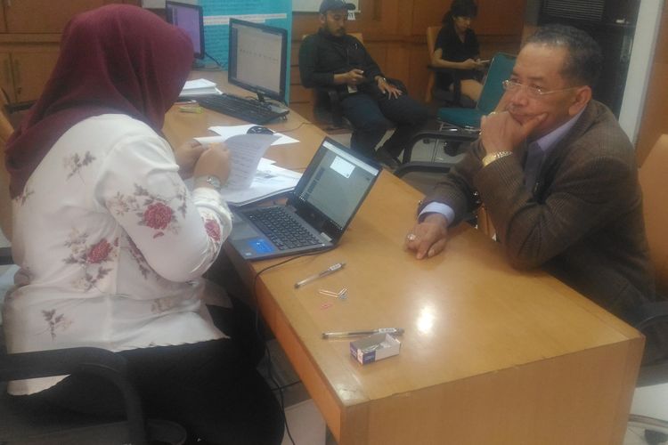 Hakim Tinggi di Banten bernama Binsar Gultom.di Gedung I Kementerian Sekretariat Negara, Kamis (4/7/2019)