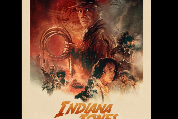 Poster film Indiana Jones and Dial of Destiny.