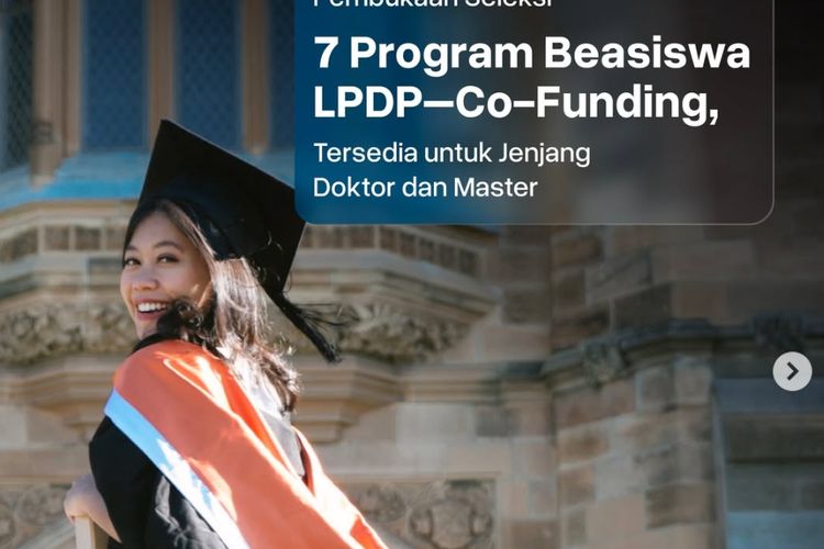 7 Program Beasiswa LPDP Co-Funding 2026 untuk Kuliah S2-S3 di Luar Negeri