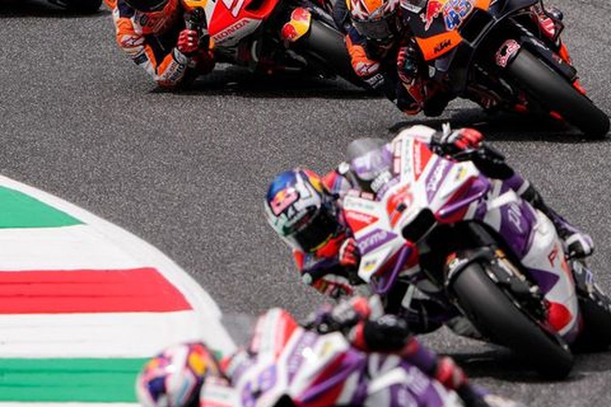Marc Marquez saat berlaga pada MotoGP Italia 2023