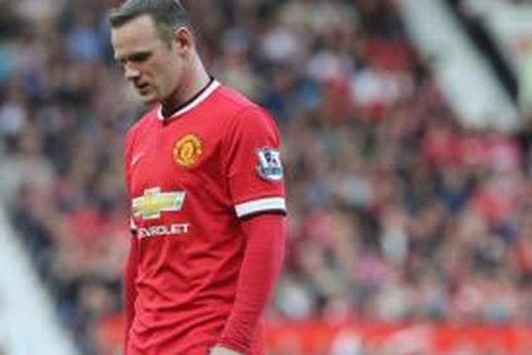 Striker Manchester United asal Inggris, Wayne Rooney.