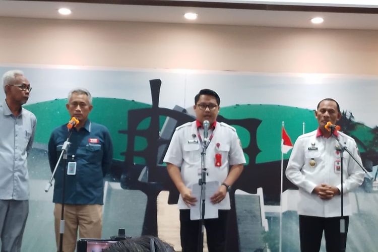 Konferensi pers Badan Siber dan Sandi Negara (BSSN) terkait peretasan akun Youtube DPR RI, di Kompleks Parlemen Senayan, Jakarta, Kamis (7/9/2023).