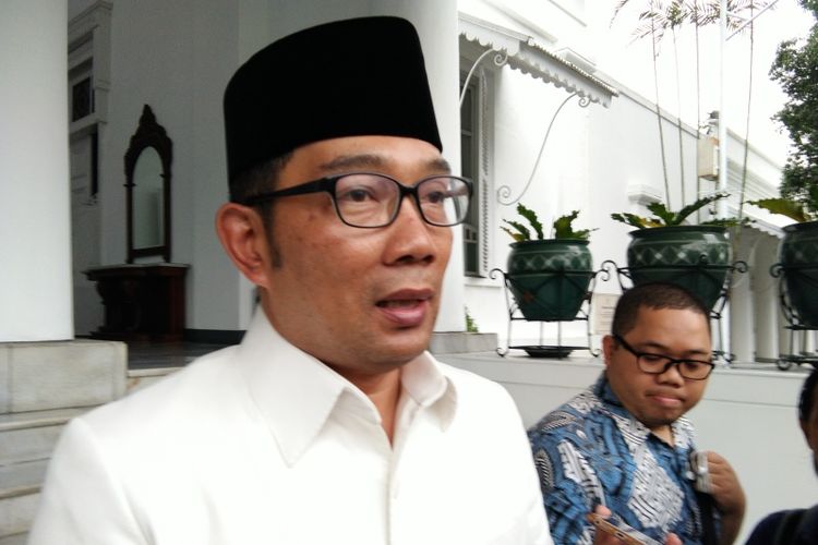 Gubernur Jawa Barat Ridwan Kamil saat ditemui di Gedung Pakuan, Jalan Cicendo, Kamis (10/1/2019).