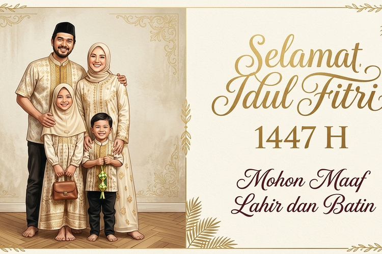 Kumpulan pantun ucapan selamat Idul Fitri 1447 H yang singkat dan penuh makna, cocok dibagikan ke keluarga, teman, atau media sosial.
