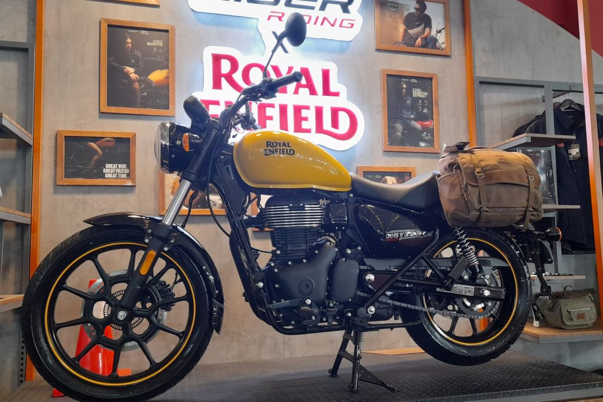 Royal Enfield Meteor 350 di IIMS 2022, Senin (4/4/2022)