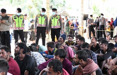 Sebanyak 50 pengungsi Rohingya kembali masuk ke Aceh Timur melalui jalur perairan Desa Seunebok Baro, Kecamatan Darul Aman pada hari Kamis, (14/12/2023)