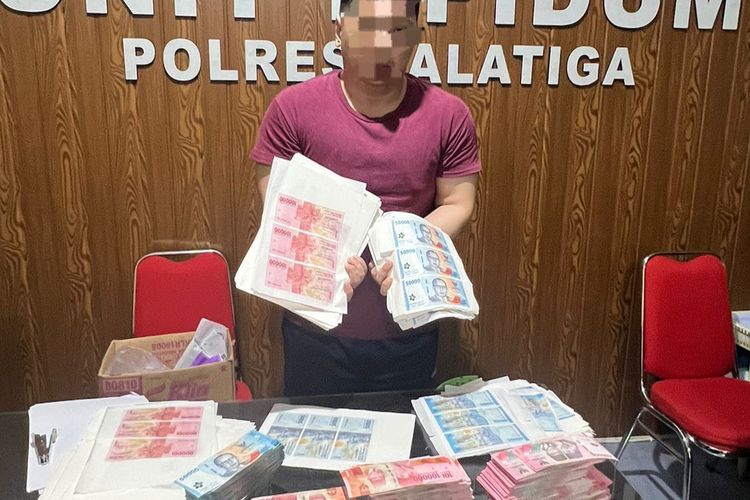 Seorang pengedar uang palsu ditangkap Resmob Polres Salatiga