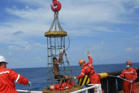 Kapalnya Karam di Belitung Timur, 10 Nelayan Pandeglang Terombang-ambing di Laut, 1 Hilang