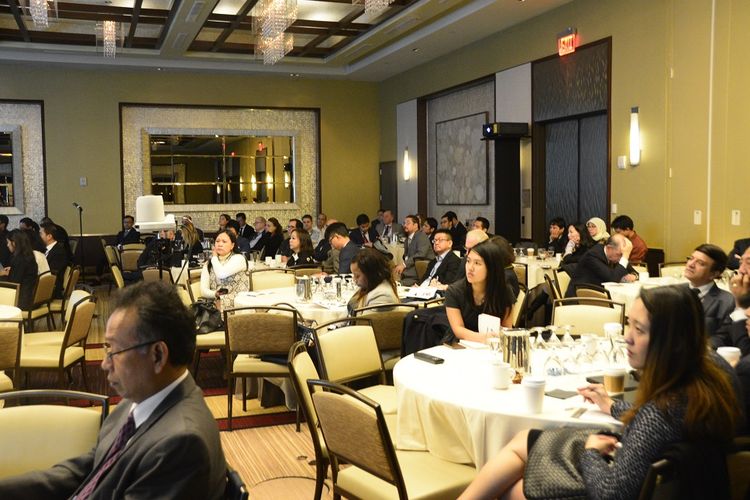 KJRI menggelar Business Forum on Trade, Tourism, and Investment di New York, Amerika Serikat, Kamis (8/11/2018)