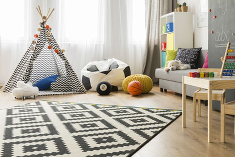 Karpet pada ruang bermain anak
