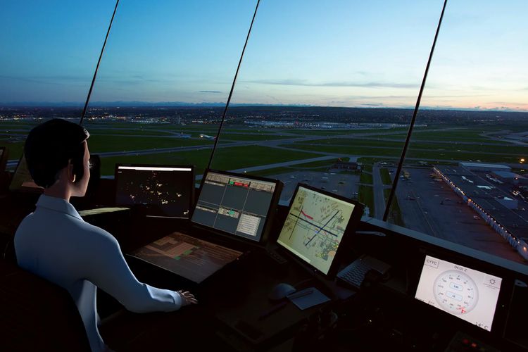 Ilustrasi ruang udara Indonesia.