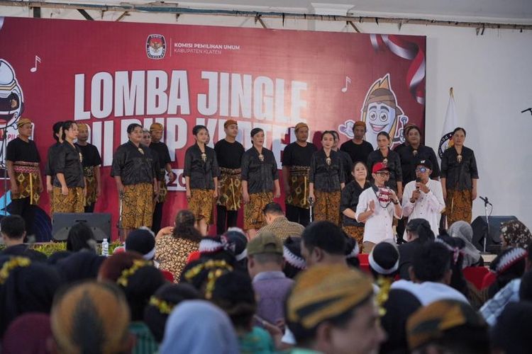 KPU Kabupaten Klaten menggelar lomba jingle Pilbup 2024 di Gedung Sunan Pandanaran Klaten. 