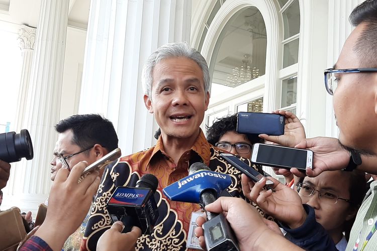 Gubernur Jawa Tengah Ganjar Pranowo di Jakarta, Selasa (5/11/2019)
