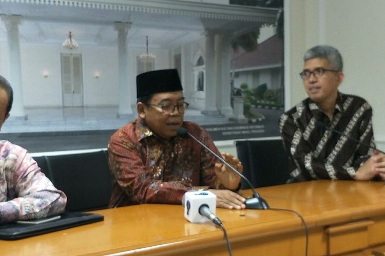 Juru Bicara Wapres Masduki Baidlowi di Istana Wapres, Jakarta