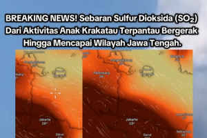 Ramai soal Sulfur Dioksida Erupsi Gunung Anak Krakatau Masuk Wilayah Jateng, Ini Kata BMKG