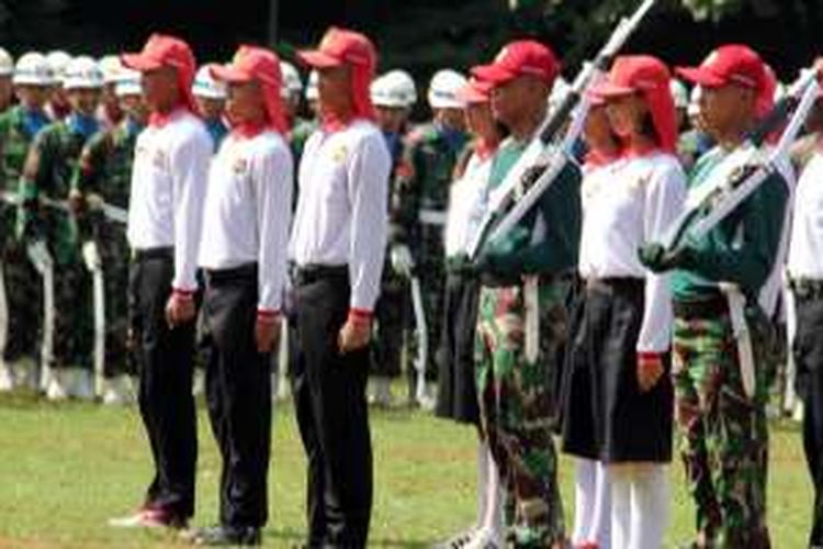 Persiapan Pasukan Pengibar Bendera Pusaka (Paskibraka) menjelang peringatan Hari Ulang Tahun Republik Indonesia ke-71, 17 Agustus mendatang terus di matangkan