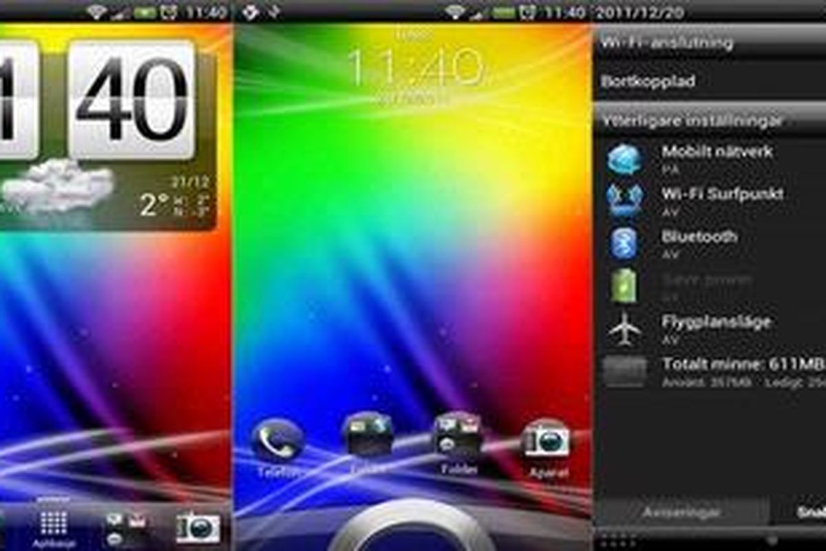 Antarmuka Android ICS pada HTC Sense bocor di internet