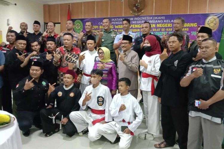 Diskusi upaya pencegahan konflik antar anggota perguruan silat, di Pengadilan Negeri (PN) Jombang, Jawa Timur, Kamis (16/3/2023).