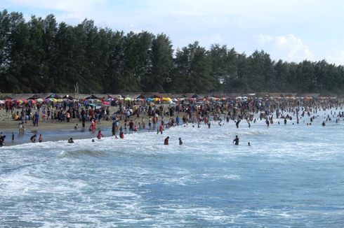 Seperti Ini Suasana Pantai Jangka di Bireuen ketika Libur Lebaran