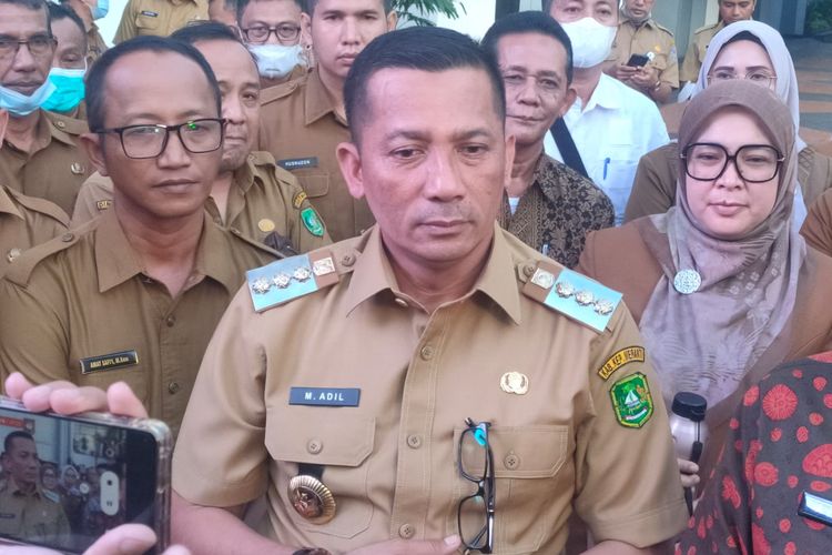 Bupati Kepulauan Meranti Muhammad Adil ditemui di Kantor Kementerian Dalam Negeri, Jakarta, Selasa (20/12/2022).