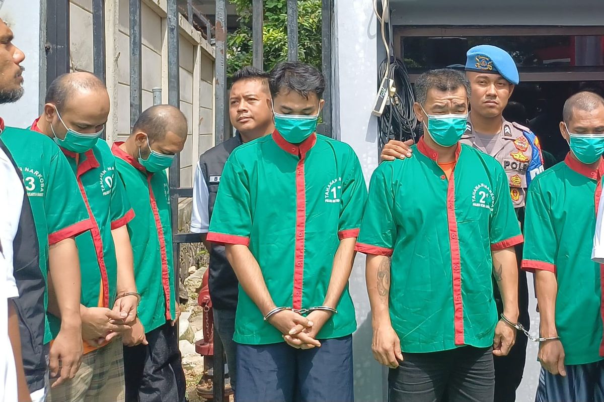 Tampang para pelaku narkoba jaringan Indonesia Malaysia