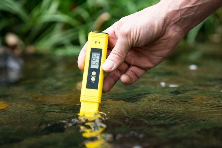 Ilustrasi pH meter untuk Mengukur Derajat Asam-Basa Perairan