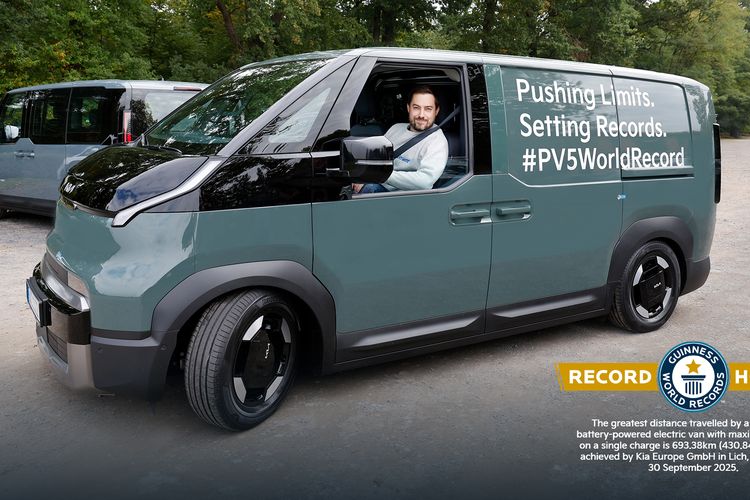 Kia PV5 Cargo meraih penghargaan dari Guinness World Records